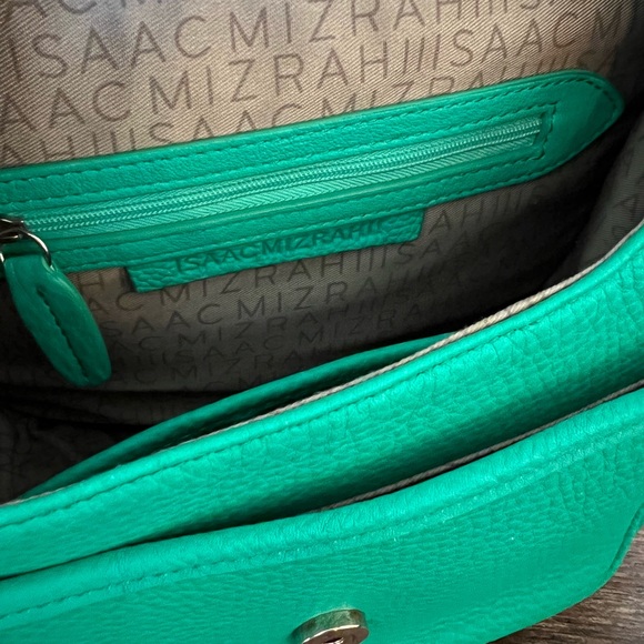 Isaac Mizrahi Green Leather Purse Bag - Picture 6 of 6